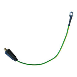 Geräteanschlusskabel, 400 mm, 6 mm², eine Seite Kabelschuh, andere Seite Systemsteckverbinder-Stecker