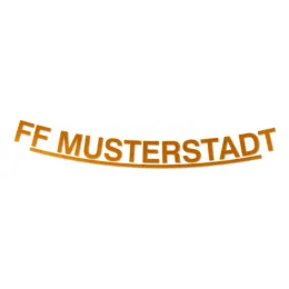 Schriftzug einzeilig, lose, für HEROS H10, gelb