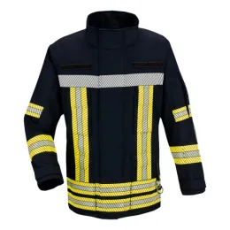 Einsatzjacke Fire-Jack II blue, Rückenaufdruck FEUERWEHR leuchtgelb