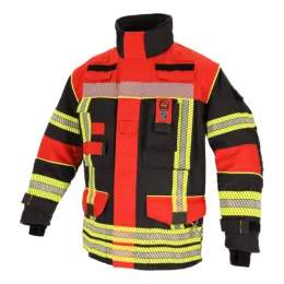 Einsatzjacke NTi®-112 Modell 2 Facelift,schwarzblau/rot