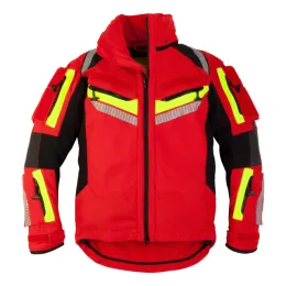 Jacke SKYLITE, rot/leuchtgelb
