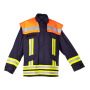 Feuerwehrjacke OBERSTDORF 2000, 100% Baumwolle, Schulterkoller leuchtorange